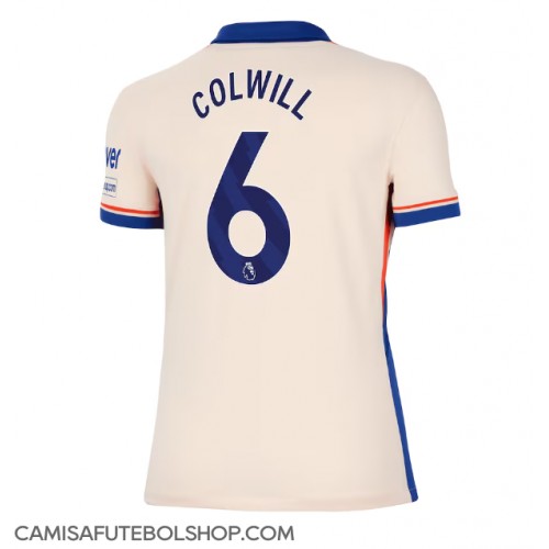 Camisa de time de futebol Chelsea Levi Colwill #6 Replicas 2º Equipamento Feminina 2024-25 Manga Curta